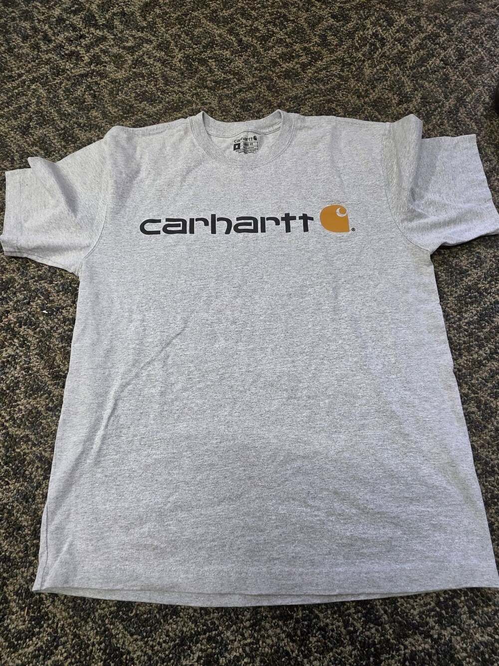 Carhartt Loose Fit T-Shirt Size M Gray Logo